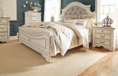 King size bed frame with bases and memory foam mattress