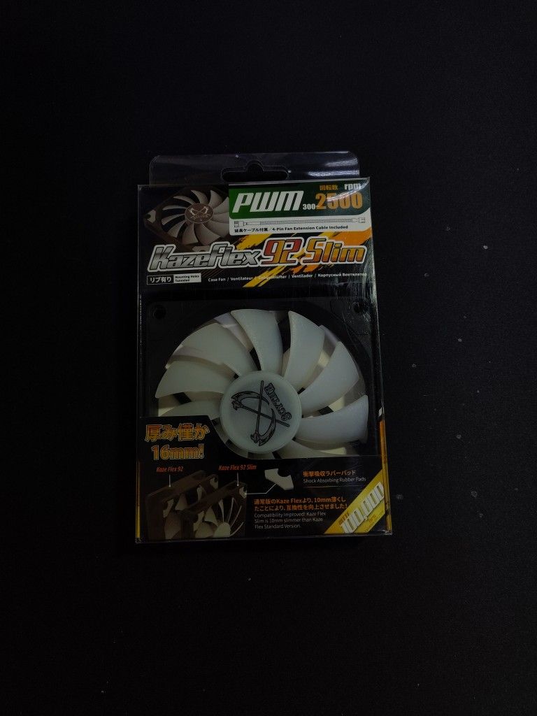 SCYTHE KAZE SLIM PWM 92MM 16MM THICK FAN 2500 RPM