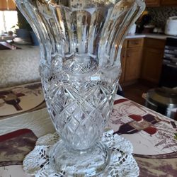 Towle Crystal Vase 14 Inches Tall