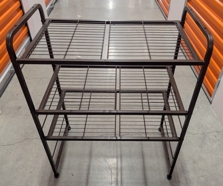 3-tier Stackable Wire Shelving Unit / Storage Rack