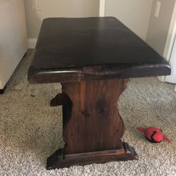 Wooden end tables 
