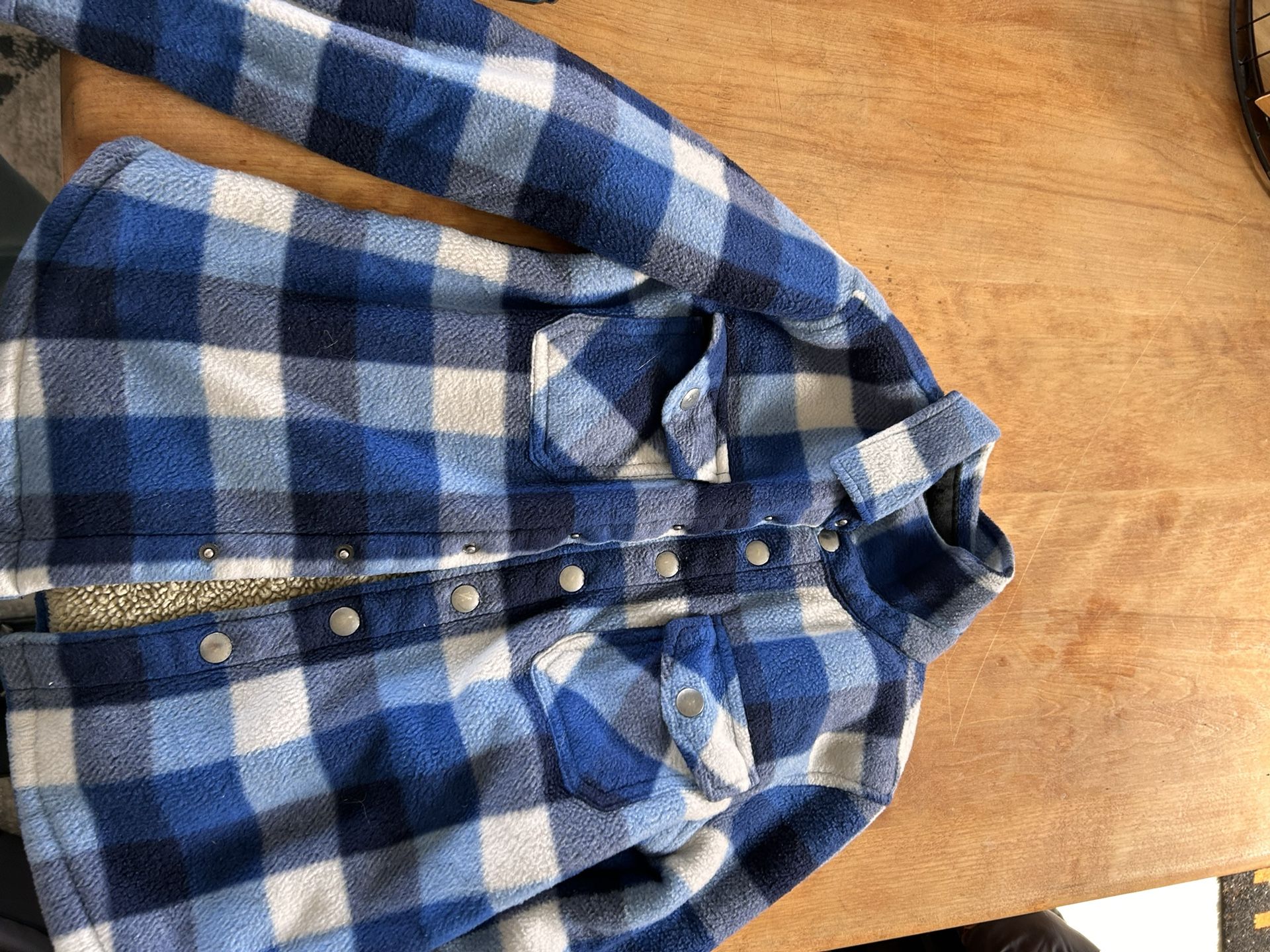 Kids Flannel Jacket Sherpa