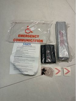 ORATH Communications 7050E Emergency Communication Sign Kit w/ Hardware