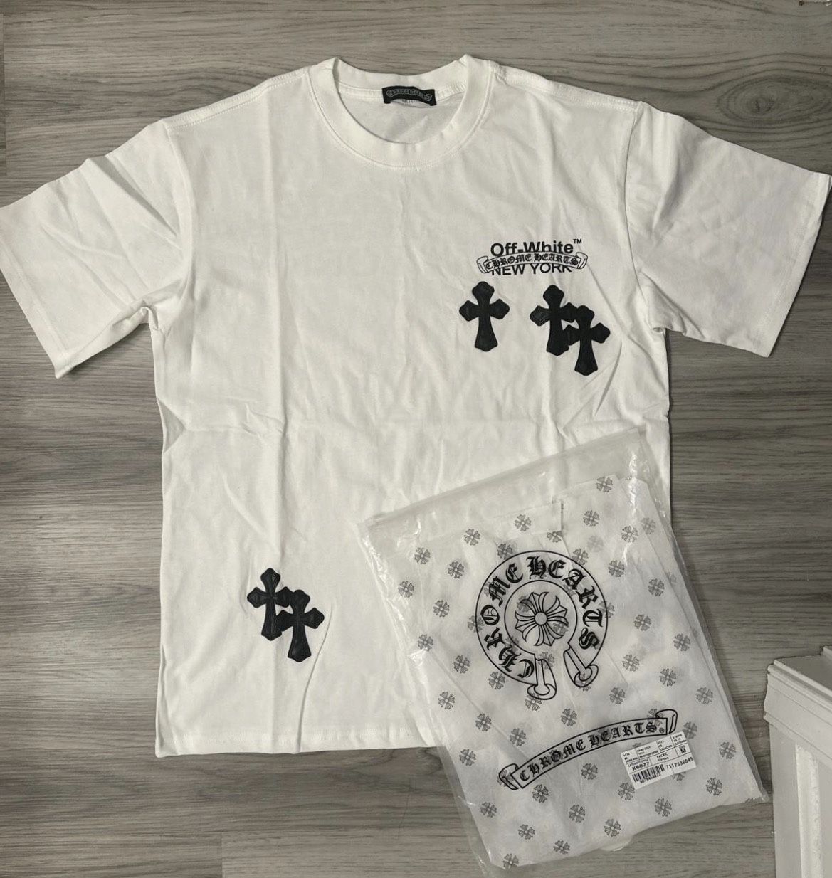 Chrome Hearts X Off White New York White T-shirt