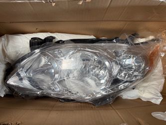 DNA MOTORING OE Style Headlight Lamp Compatible With 11-13 Toyota Corolla Sedan
