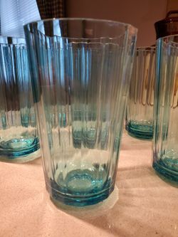 Set Of 8 Tumblers - Aqua