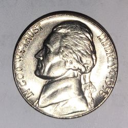 1958 Jefferson Nickel 5 Cent Piece BU Uncirculated Mint State 5c US Coin

