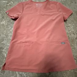 Figs Casma Scrub 3 Pocket Scrub Top Coral Xs Womens Shirt