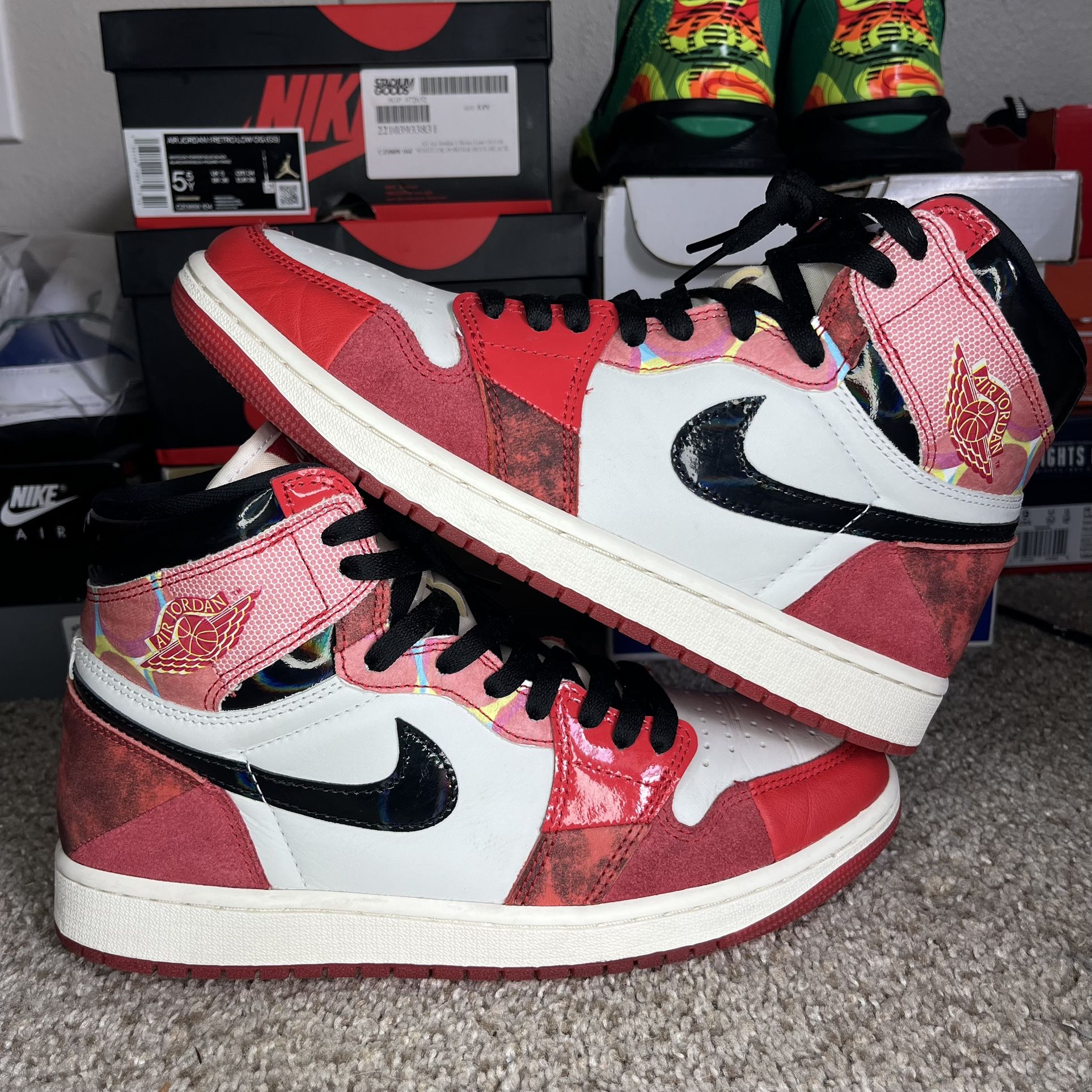Air Jordan 1 High OG Spider Man-Across the Spider-Verse men’s size 9 Nike AJ1