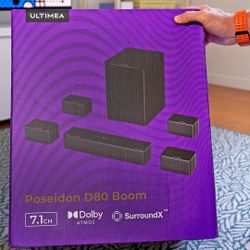 Ultimea Poseidon D80 Boom 7.1 Soundbar System – Like New