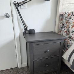 Ikea Hemnes Nightstands, Set of 2, Gray 
Like new. 