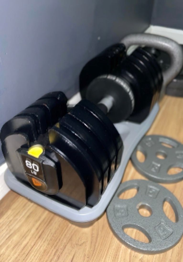 Lifepro Adjustable 5-80 Lb Dumbbell $300/each ($550/Pair)