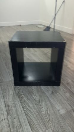 Black Cube Storage Shelf Unit