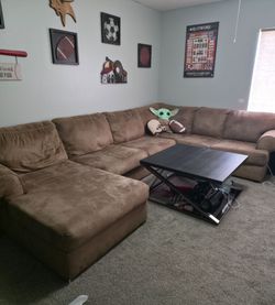 Microfiber sectional