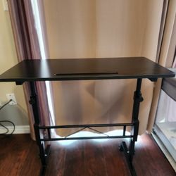 Adjustable Height Black Desk