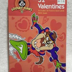 Vintage Looney tunes 32 fold & seal Valentine day greetings cards