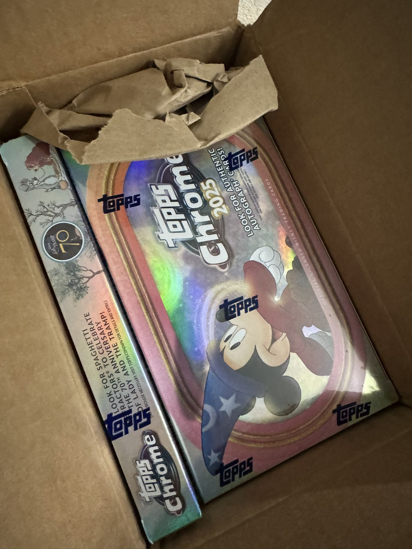 2025 Topps Chrome Disney HOBBY Box Sealed
