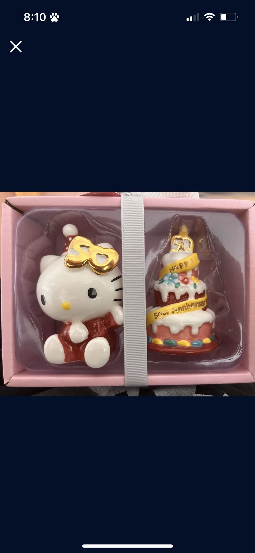 Hello Kitty 50th Anniversary Salt & Pepper 