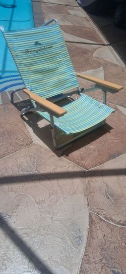 X1 Tommy Bahama classic 5 model foldup aluminum beach chair safe adjust recline arm strap pool seat