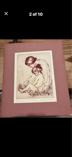 Joan Purcell Signed Artist Proof Lithograph “Tanya” 19x16 Unframed