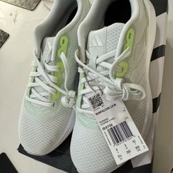 Adidas Runfalcon 3.0 Shoes Womens Size 9.5 White Green Running Sneakers IE0750