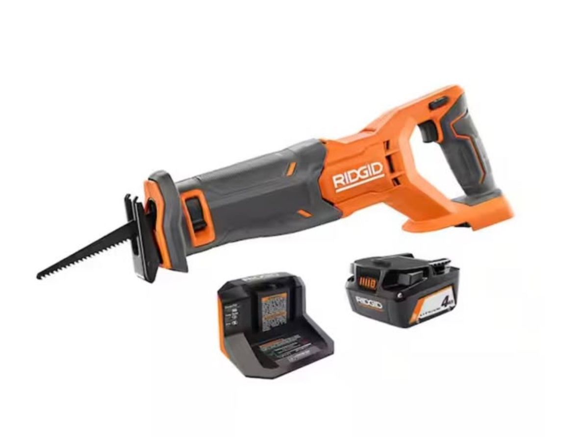 RIDGID 18V Cordless Reciprocating Saw Kit