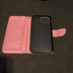 Pink iPhone 15 Pro Max Wallet 