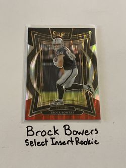 Brock Bowers Las Vegas Raiders All-Pro TE Select Short Print Insert Rookie Card. 