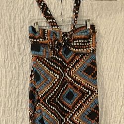 Xhiliration: Bohemian Maxi Dress, Size: Large