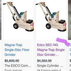 EDCO SEC-NG MAGNA-TRAP SINGLE DISC GRINDER ELECTRIC 1.5HP 115/230 V (59800)
