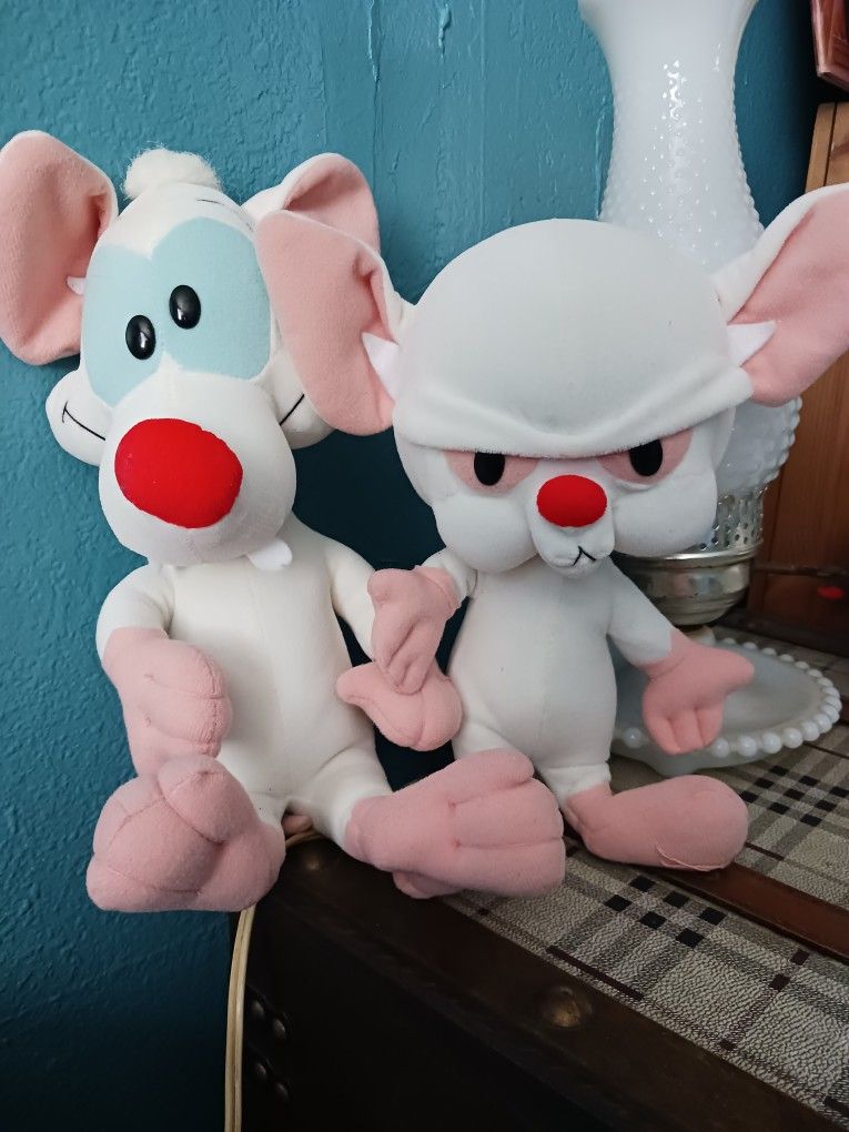 Pinky and the sale brain stuffed animal
