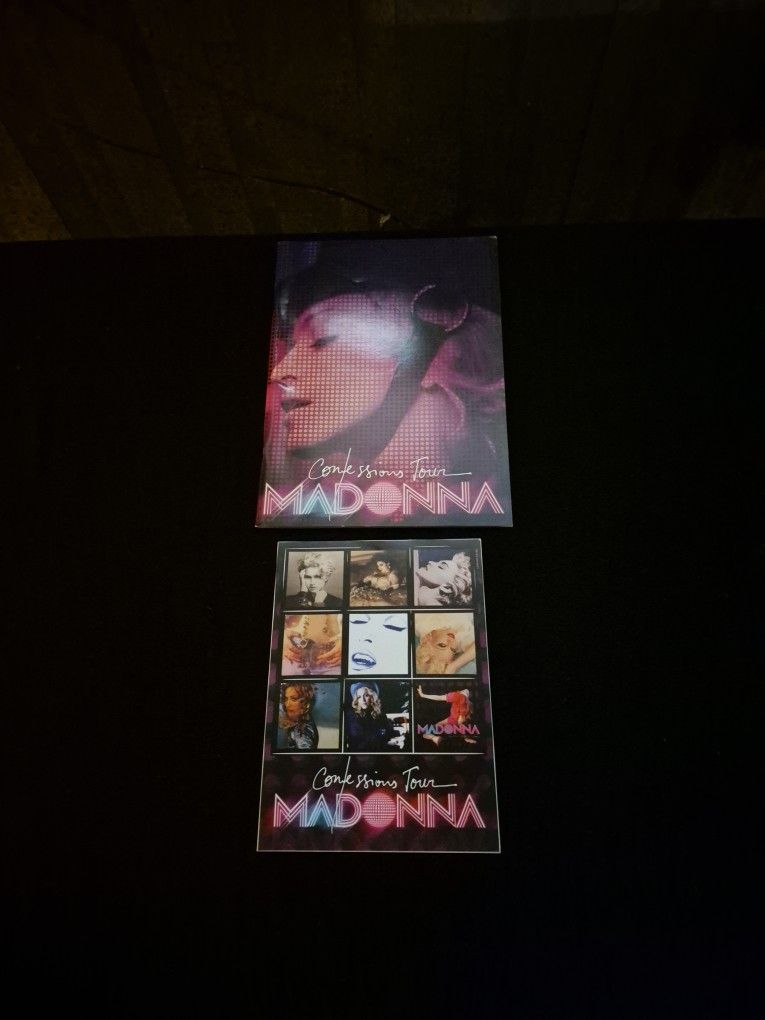 Madonna CONFESSIONS tour book with stickers