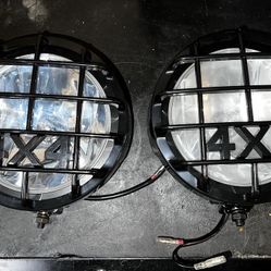 6” universal black fog lights lamps 4x4 no switch