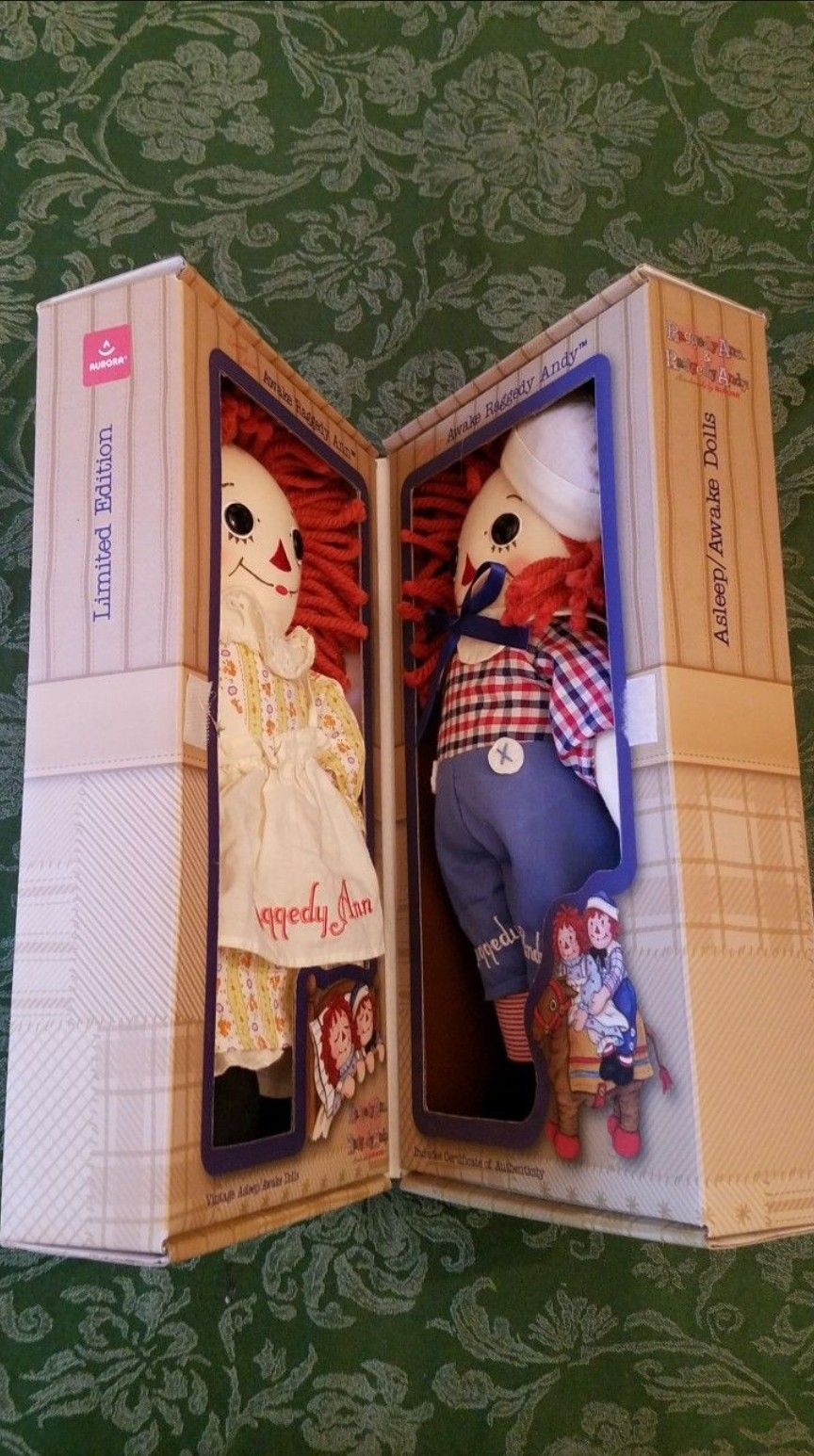 Raggedy Ann and Andy Asleep/Awake Gift Boxed Set Ltd. Edition