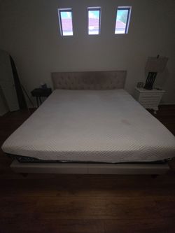 King size bed and mattress