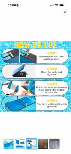 Floating Pool Table Tennis Game Set
