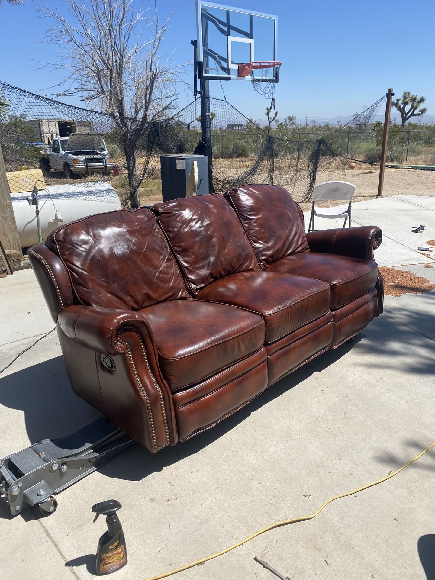 Leather Reclining Couch