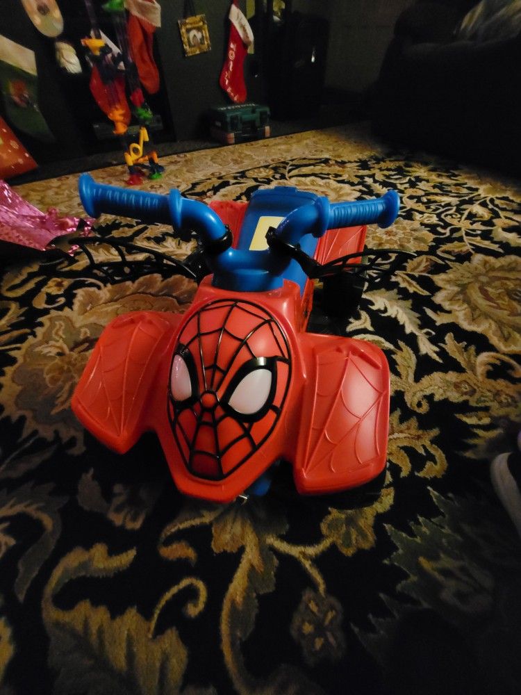 Marvel Electric Spiderman Car Kid Spider-Man 6V Quad