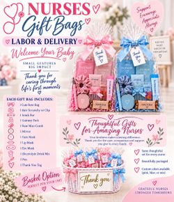 Labor & Delivery Nurse Gift Bags 💗💙