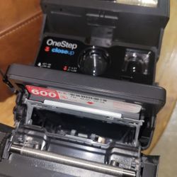 Polaroid Camera With Carrying Case