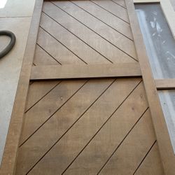 Herringbone Barn doors Special Walnut