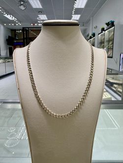 Silver Curb Link Chain Necklace