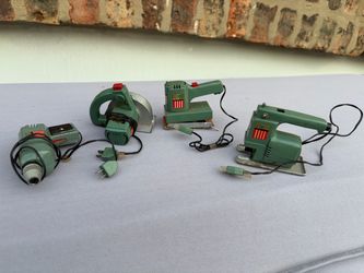 Vintage Miniature Power Tool Set – 4 Pieces