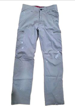 Beige Cargo Work Pants with Zip Pockets 29/30