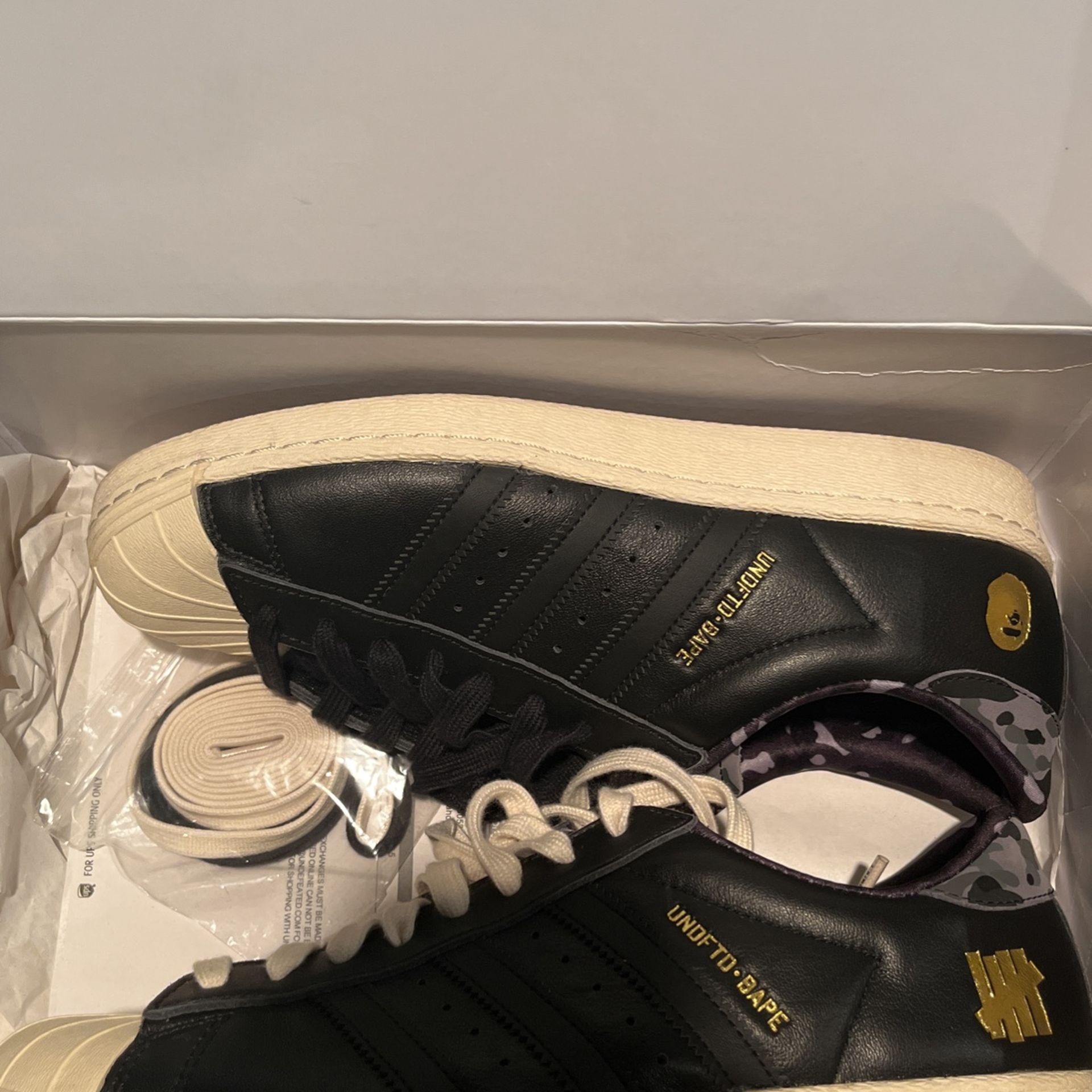 Adidas superstar x bape x deals undefeated