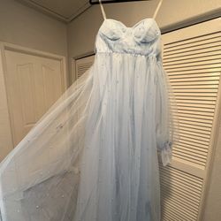 Blue Maternity Dress