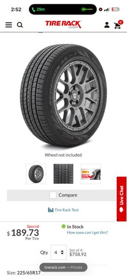 Pirelli 225/65R17 brand new tires set of 4