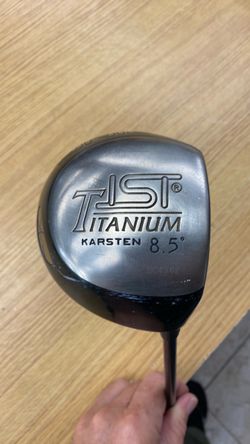 PING ISI Titanium Karsten 8.5 Driver 350 Series RH Graphite Stiff Shaft Used. Driver