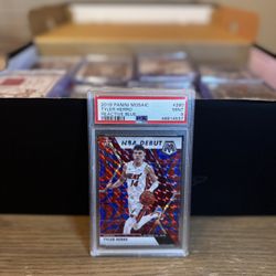 Tyler Hero Mosaic Rookie NBA Debut PSA 9! 