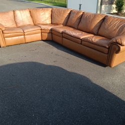 Camel Sectional Sofa 